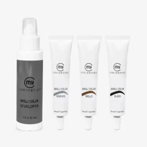 Komplet Brow Color ML My Lamination – 3 gel barve za obrvi + razvijalec